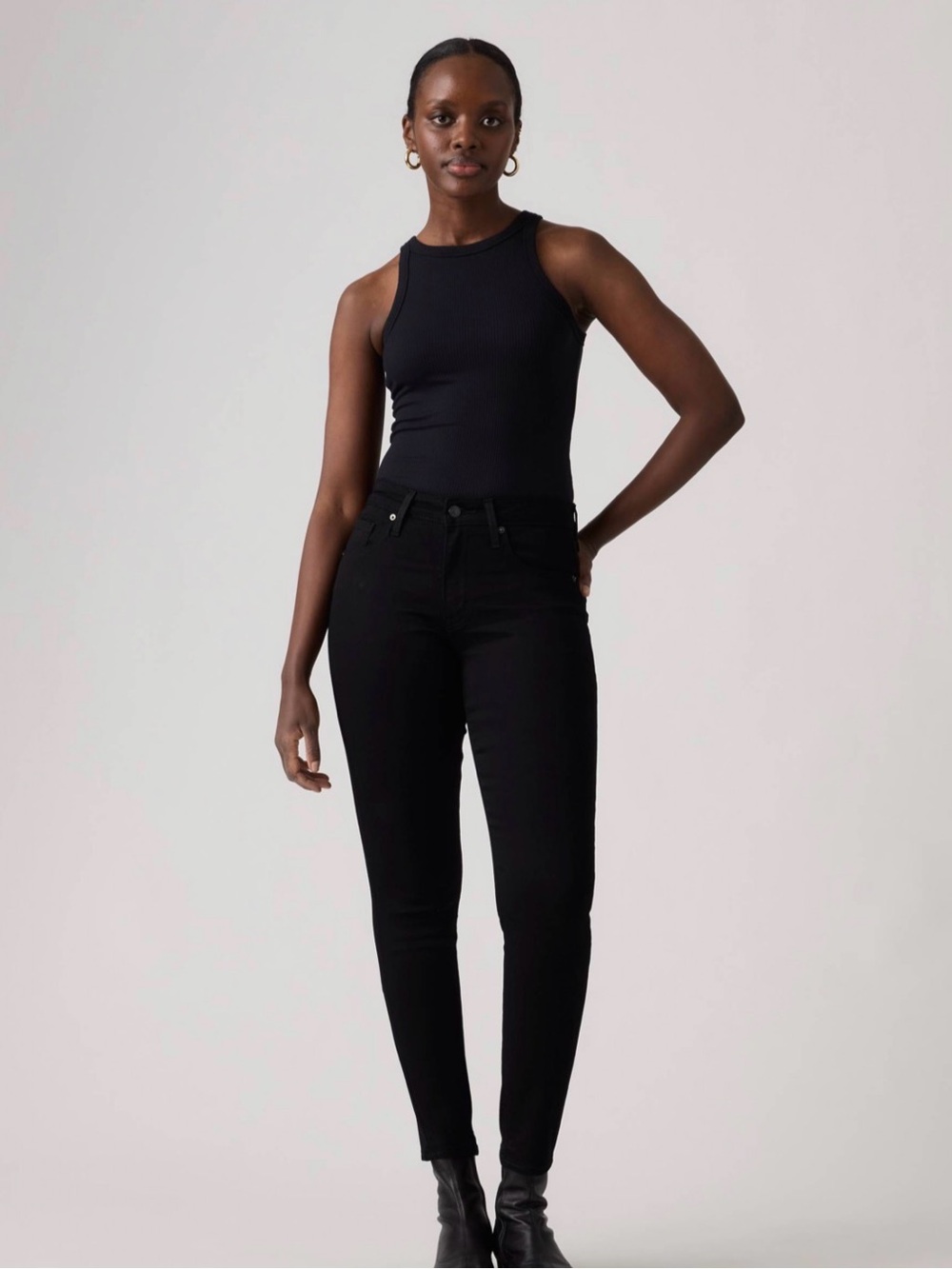 Levi's Women's Black High-Rise Skinny Jeans
